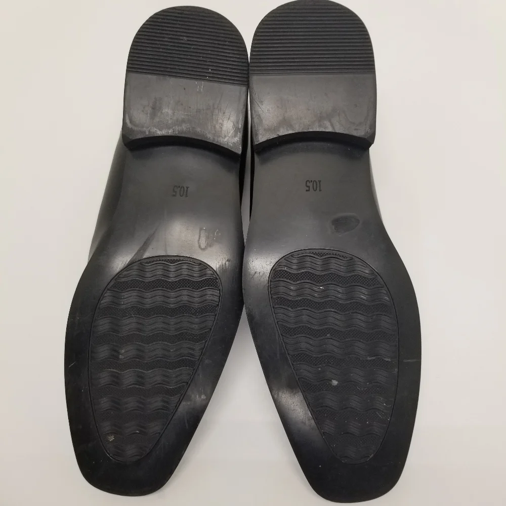 Perry Ellis Portfolio Matthew 07714A Mens Size 10.5 Black Leather Slip On